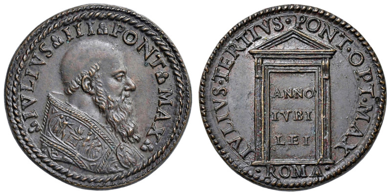 Giulio III (1550-1555) Medaglia 1550 - Per il Giubileo, Porta Santa - Opus: Gian...