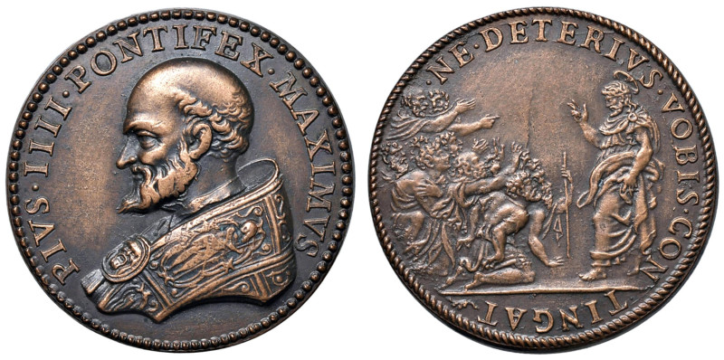 Pio IV (1559-1565) Medaglia senza data (1559) - Elezione al Pontificato, Gesù ne...