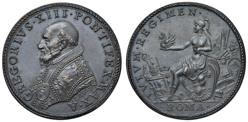 Gregorio XIII (1572-1585) Medaglia 1583 A - a ricordo della Costituzione delle C...