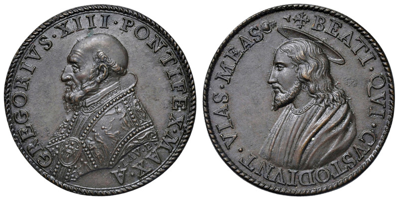 Gregorio XIII (1572-1585) Medaglia 1585 A - per ricordare il Pontificato di Greg...