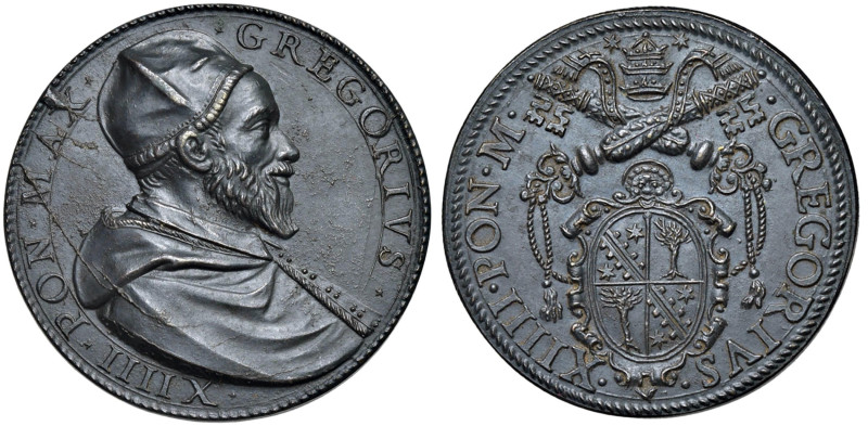 Gregorio XIV (1590-1591) Medaglia 1590 Elezione al Pontificato - Opus: Niccolò D...