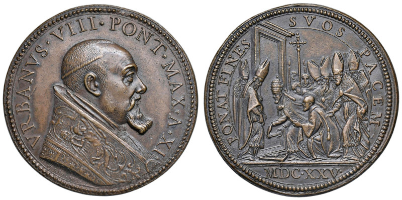 Urbano VIII (1623-1644) Medaglia 1625 An. XI - Riconio Posteriore - Apertura e C...