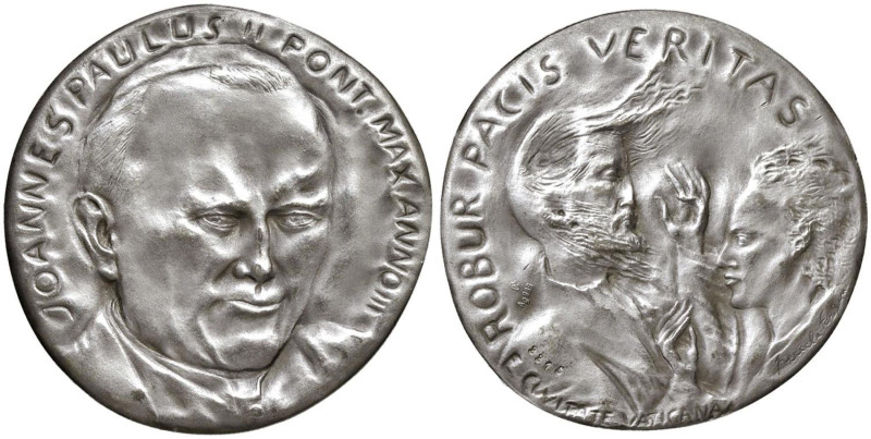 Giovanni Paolo II (1978-2005) Medaglia 1981 Anno III AG (g 27,00 - Ø 44,65 mm)
...