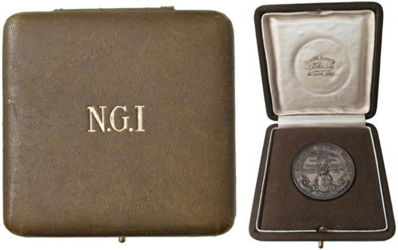 GENOVA Medaglia 1925 Navigazione generale italiana ai caduti per la patria - Opu...