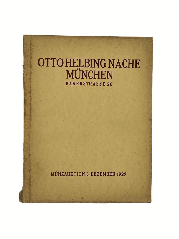 LIBRI MODERNI Otto Helbing Nachf catalogo d'asta 5 dicembre 1929 Monaco