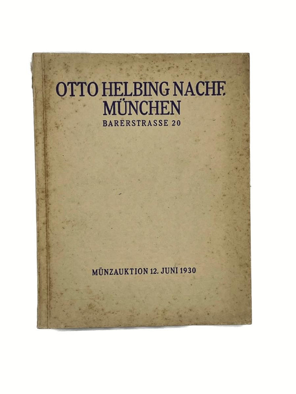 LIBRI MODERNI Otto Helbing Nachf catalogo d'asta 12 giugno 1930 Monaco