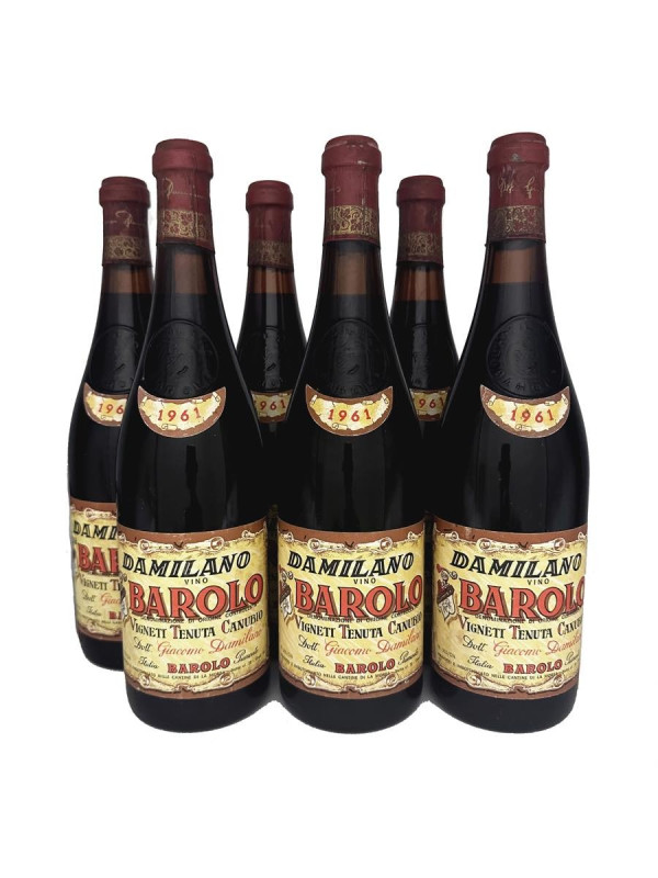 Damilano Barolo Tenuta Canubio 1961 Langhe Etichette e capsule con segni d’usura...