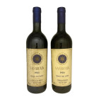 Sassicaia 1983 e 1984, Tenuta San Guido Bolgheri Sassicaia, DOC Etichette e capsule con segni di usura del tempo ma in ottime condizioni. 2 bts - WN