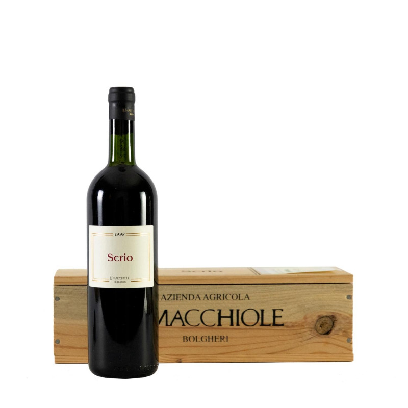 Scrio 1998, Le Macchiole Toscana, IGT WS 92/100 Etichetta e capsula in perfette ...