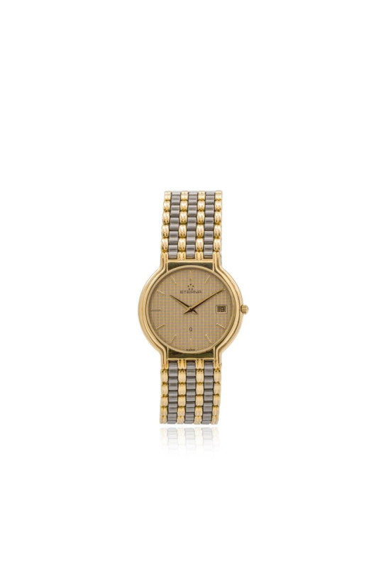 ETERNA -orologio da donna- Movimento al quarzo. Cassa in metallo dorato con diam...