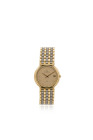 ETERNA -orologio da donna- Movimento al quarzo. Cassa in metallo dorato con diametro da 32mm. Ore e minuti al centro. Data al 3. Dial “micro tapisseri...