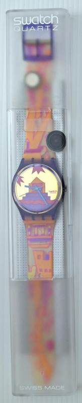 SWATCH- Steel Fea. Orologio come da foto, venduto con scatola originale.