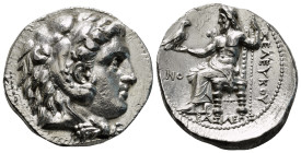 SELEUKID KINGS OF SYRIA.
Seleukos I Nikator, 312-281 BC. Tetradrachm , Seleukeia on the Tigris, circa 300-296/5. Head of Herakles to right, wearing l...