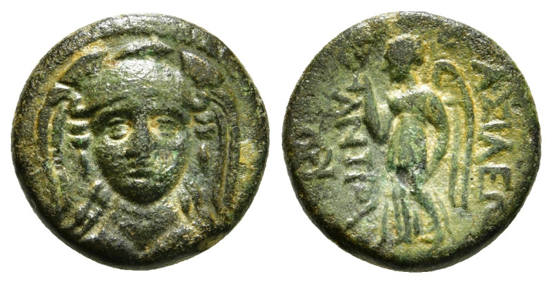 SELEUKID KINGS OF SYRIA. Antiochos I Soter (281-261 BC). Ae. Smyrna or Sardes.
O...