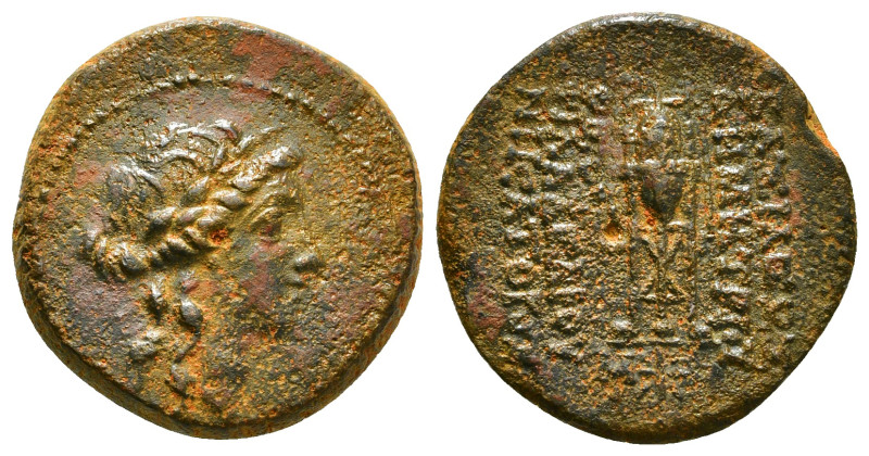 SELEUKID KINGDOM. Demetrios II Nikator (First reign, 146-138 BC). Ae. Uncertain ...