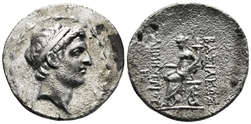 SELEUKID KINGDOM. Demetrios I Soter (162-150 BC). Tetradrachm. Antioch on the Or...