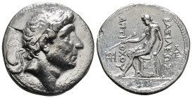 SELEUKID KINGDOM. Antiochos I Soter (281-261 BC). Tetradrachm. Seleukeia on the Tigris.
Obv: Diademed head right.
Rev: ΒΑΣΙΛΕΩΣ / ΑΝΤΙΟΧΟΥ.
Apollo sea...