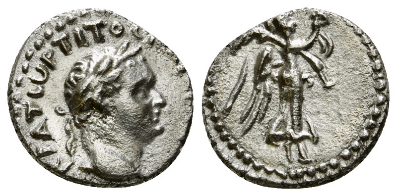 CAPPADOCIA. Caesarea. Titus (79-81). Hemidrachm.
Obv: AYTOKPATWP TITOC KAICAP CE...