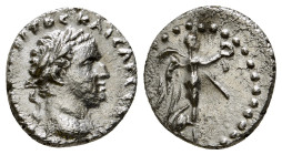 CAPPADOCIA. Caesarea. Titus (79-81). Hemidrachm.
Obv: AYTOKPATWP TITOC KAICAP CEBA.
Laureate head right.
Rev: Nike advancing right with palm and wreat...