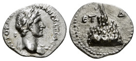 CAPPADOCIA. Caesarea. Hadrianus (117-138). Hemidrachm. Dated RY 4.
Obv: ΑΥΤΟ ΚΑΙC ΤΡΑΙ ΑΔΡΙΑΝΟC CΕΒΑCΤ.
Laureate bust right, slight drapery on far sho...