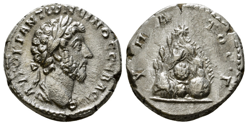 CAPPADOCIA. Caesarea. Marcus Aurelius (161-180). Didrachm.
Obv: AYTOKP ANTωNЄINO...