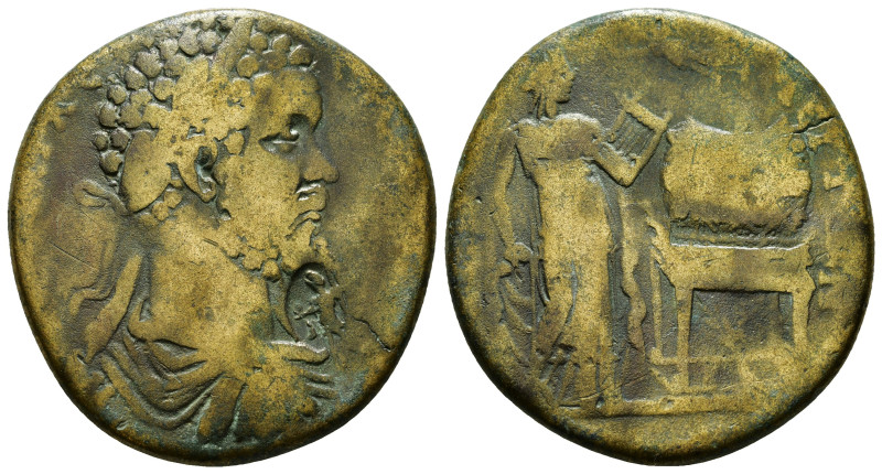 Phrygia-Hierapolis, Septimius Severus, 193-211 Obv : Laureate and cuirassed bust...