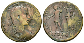 PHRYGIA. Hierapolis.
Elagabalus, 218-222 ΑΥΤ ΚΑΙ Μ ΑΥΡ ΑΝΤΩΝƐΙΝΟϹ ϹƐΒ .laureate bust of Elagabalus,

17,15 g - 33,54 mm

detailed information wil...