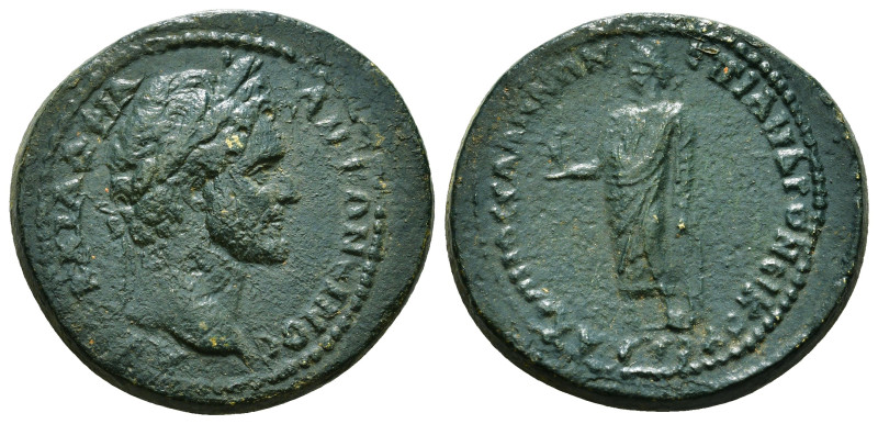 LYDIA. Sala. Antoninus Pius (138-161). Ae. Androneikos Salamonos, magistrate. 11...