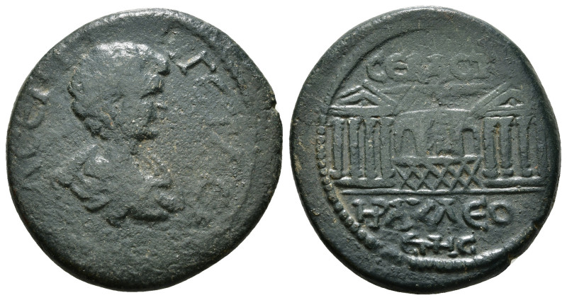 PONTUS. Sebastopolis-Heracleopolis. Geta (Caesar, 198-209). Ae .
Obv: Λ CEΠΤ ΓΕΤ...