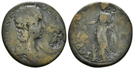 PHRYGIA. Hierapolis. Annia Faustina, Augusta, 221. 9,55 g - 26,39 mm ΑΝΝΙΑ ΦΑΥϹΤЄΙΝΑ ϹЄΒ Diademed and draped bust of Annia Faustina to right. Rev. ΙЄΡ...