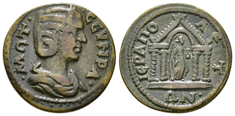 PHRYGIA. Hierapolis. Otacilia Severa (244-249). Ae.
Obv: M ?? CEVHPA.
Diademed a...