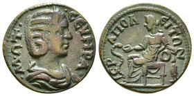 PHRYGIA. Hierapolis. Otacilia Severa (Augusta, 244-249). Ae 5,95 g - 22,09 mm Obv : Μ ΩΤ ϹƐΥΗΡΑ; diademed and draped bust of Otacilia Severa. Rev : ΙƐ...