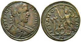 Phrygia. Hierapolis . Philip I Arab AD 244-249. Æ
18,35 g - 35,25 mm Medallic
Obv : ΑΥΤ Κ Μ ΙΟΥ ΦΙΛΙΠΠΟϹ,laureate, draped and cuirassed bust of Phil...