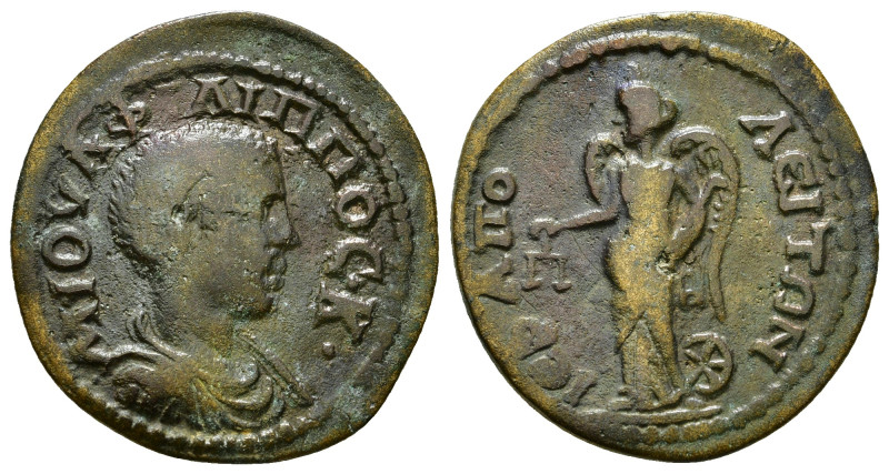 Phrygia. Hierapolis . Philip II as Caesar AD 244-247. AE 5,41 g - 25,15 mm Obv :...