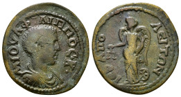 Phrygia. Hierapolis . Philip II as Caesar AD 244-247. AE 5,41 g - 25,15 mm Obv : Μ ΙΟΥΛ ΦΙΛΙΠΠΟϹ Κ; bare-headed, draped and cuirassed bust of Philip I...