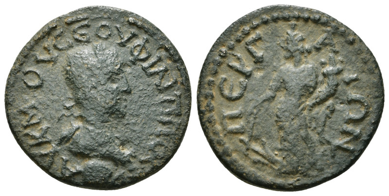 PAMPHYLIA, Perge. Philip II. AD 247-249. Æ 6,75 g - 23,35 mm Laureate, draped, a...