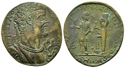 Phrygia. Hierapolis . Valerian I AD 253-260. Homonoia-issue with Ephesos Æ
14,93 g - 31,63 mm
Α Κ Π Λ ΟΥΑΛƐΡΙΑΝΟϹ
laureate, draped, and cuirassed b...