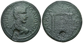 PISIDIA, Sagalassus. Claudius II Gothicus. AD 268-270. Æ 19,61 g - 33,71 mm Dekassarion Laureate, draped, and cuirassed bust right / Tyche, holding ru...