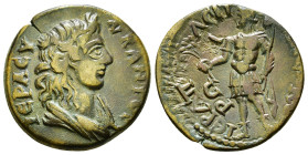 PHRYGIA. Hierapolis. Pseudo-autonomous. Time of Caracalla and later (After 211 AD). Ae.
Obv: IEPA CVNKΛHTOC.
Draped bust of the senate right. c/m: Mal...