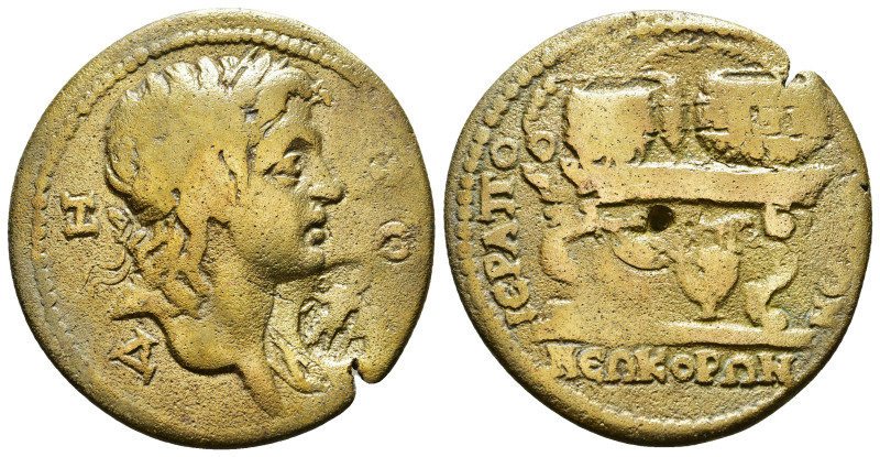 PHRYGIA, Hierapolis ad Chrysorrhoas. 3rd century AD. Æ. ΔΗΜΟϹ - laureate head of...