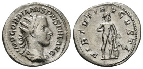 GORDIAN III (238-244). Antoninianus. Rome.
Obv: IMP GORDIANVS PIVS FEL AVG.
Radiate, draped and cuirassed bust right.
Rev: VIRTVTI AVGVSTI.
The Farnes...