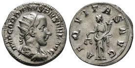 GORDIAN III (238-244). Antoninianus. Antioch.
Obv: IMP CAES M ANT GORDIANVS AVG.
Radiate, draped and cuirassed bust right.
Rev: AEQVITAS AVG.
Aequitas...