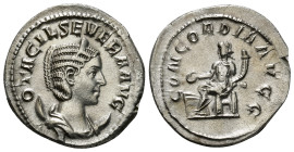 OTACILIA SEVERA (Augusta, 244-249). Antoninianus. Rome.
Obv: M OTACIL SEVERA AVG.
Draped bust right, wearing stephane and set upon crescent.
Rev: CONC...