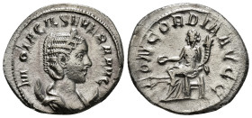 OTACILIA SEVERA (Augusta, 244-249). Antoninianus. Rome.
Obv: M OTACIL SEVERA AVG.
Draped bust right, wearing stephane and set upon crescent.
Rev: CONC...