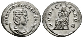 OTACILIA SEVERA (Augusta, 244-249). Antoninianus. Rome.
Obv: MARCIA OTACIL SEVERA AVG.
Draped bust right, wearing stephane and set upon crescent.
Rev:...