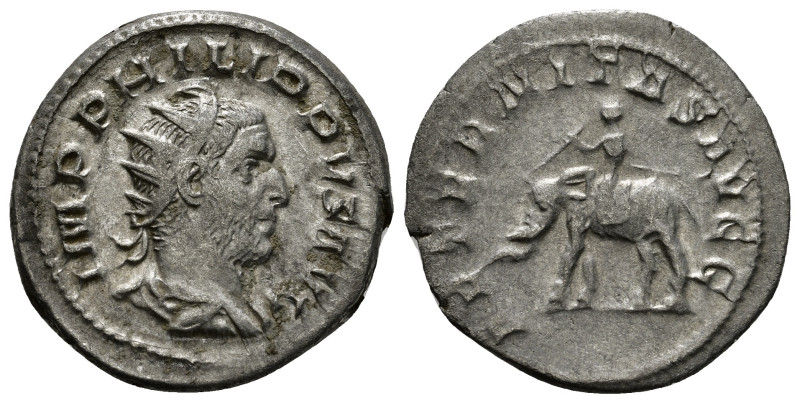 PHILIP I 'THE ARAB' (244-249). Antoninianus. Rome.
Obv: IMP PHILIPPVS AVG.
Radia...