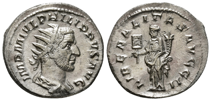 PHILIP I 'THE ARAB' (244-249). Antoninianus. Rome.
Obv: IMP M IVL PHILIPPVS AVG....