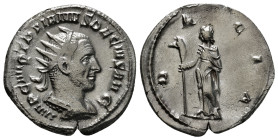 TRAJANUS DECIUS (249-251). Antoninianus. Rome.
Obv: IMP C M Q TRAIANVS DECIVS AVG.
Radiate and cuirassed bust right.
Rev: DACIA.
Dacia standing left, ...