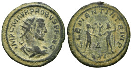 PROBUS (276-282). Antoninianus. Antioch.
Obv: IMP C M AVR PROBVS P F AVG.
Radiate, draped and cuirassed bust right.
Rev: CLEMENTIA TEMP / XXI.
Probus ...