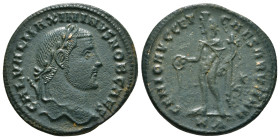 MAXIMINUS DAIA (310-313). Follis. Kyzikos.
Obv: GAL VAL MAXIMINVS NOB CAES.
Laureate head right.
Rev: GENIO AVGG ET CAESARVM N N / KΓ.
Genius standing...